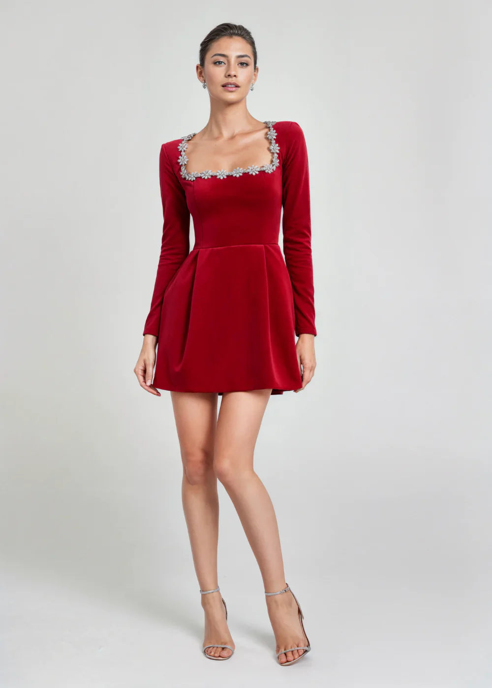 Petra | Embellished A-line Mini Dress