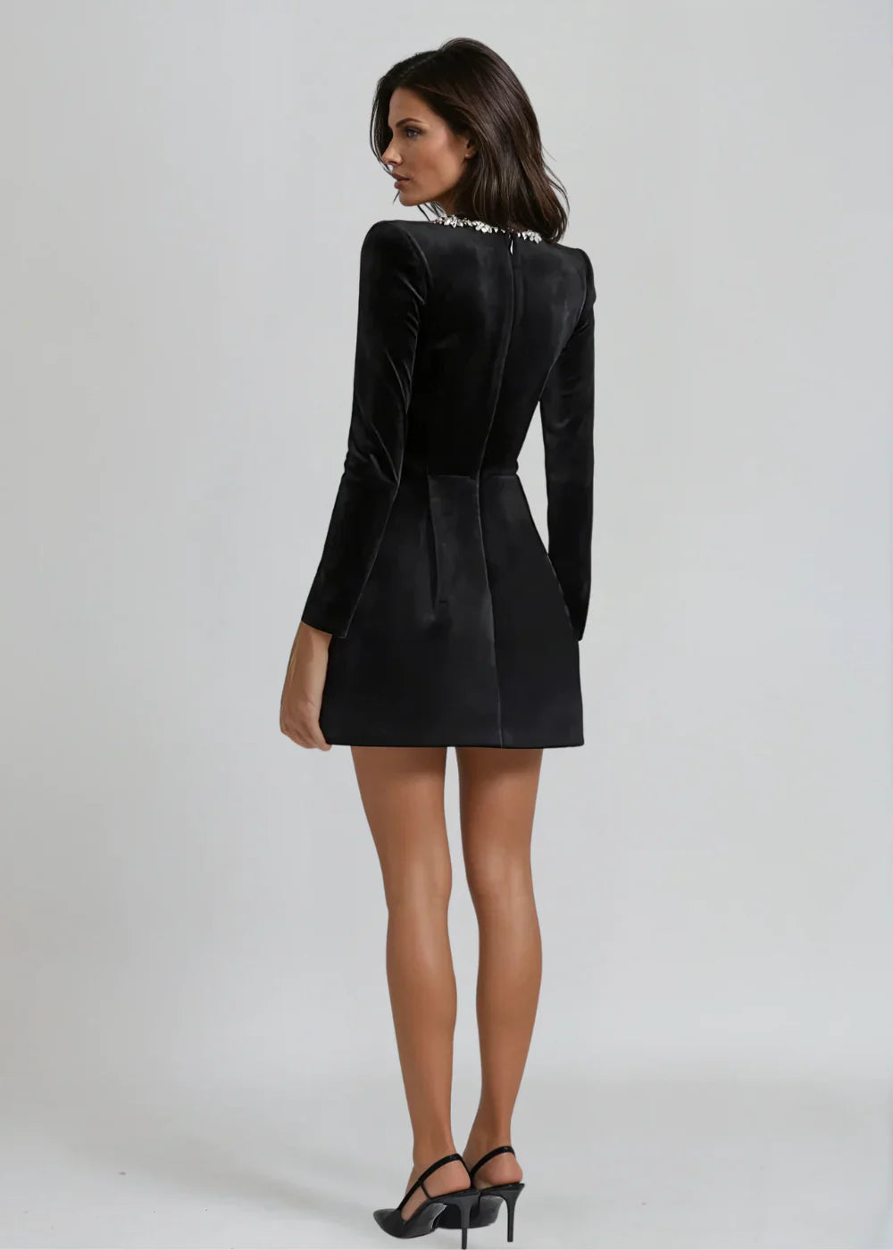 Petra | Embellished A-line Mini Dress