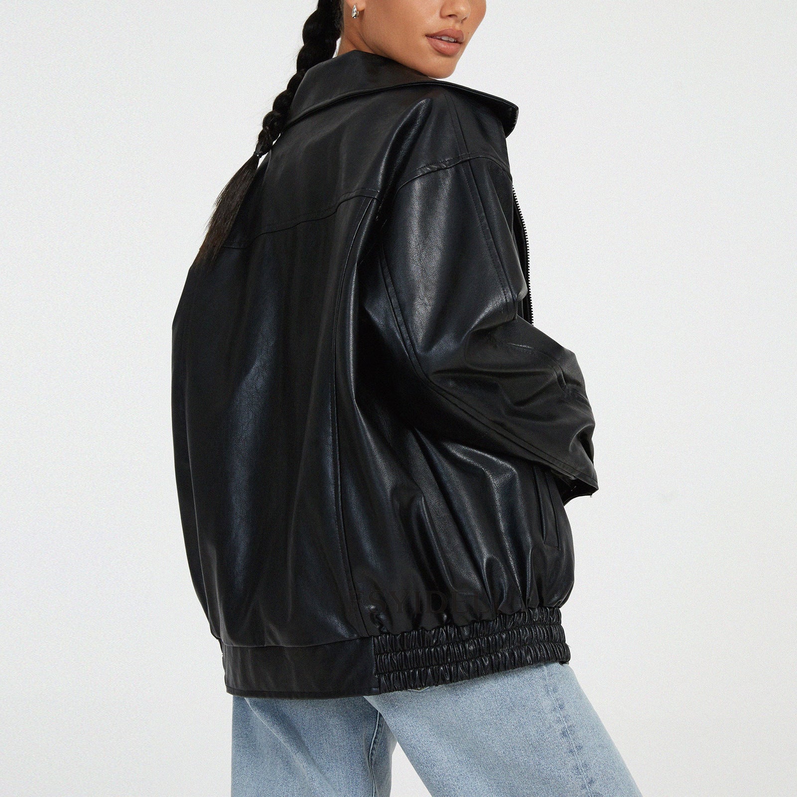 Noah | Faux Leather Zip-up Jacket