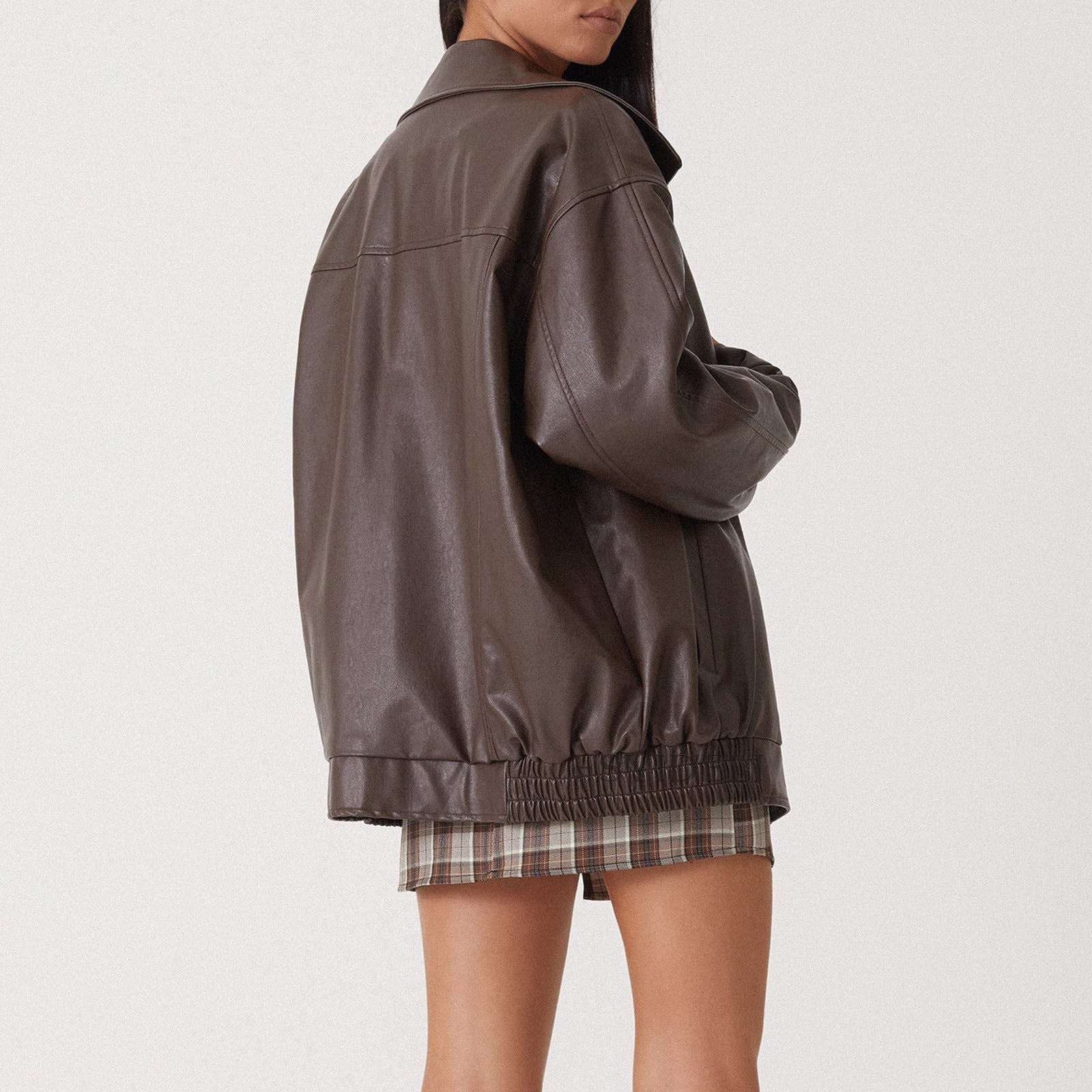 Noah | Faux Leather Zip-up Jacket