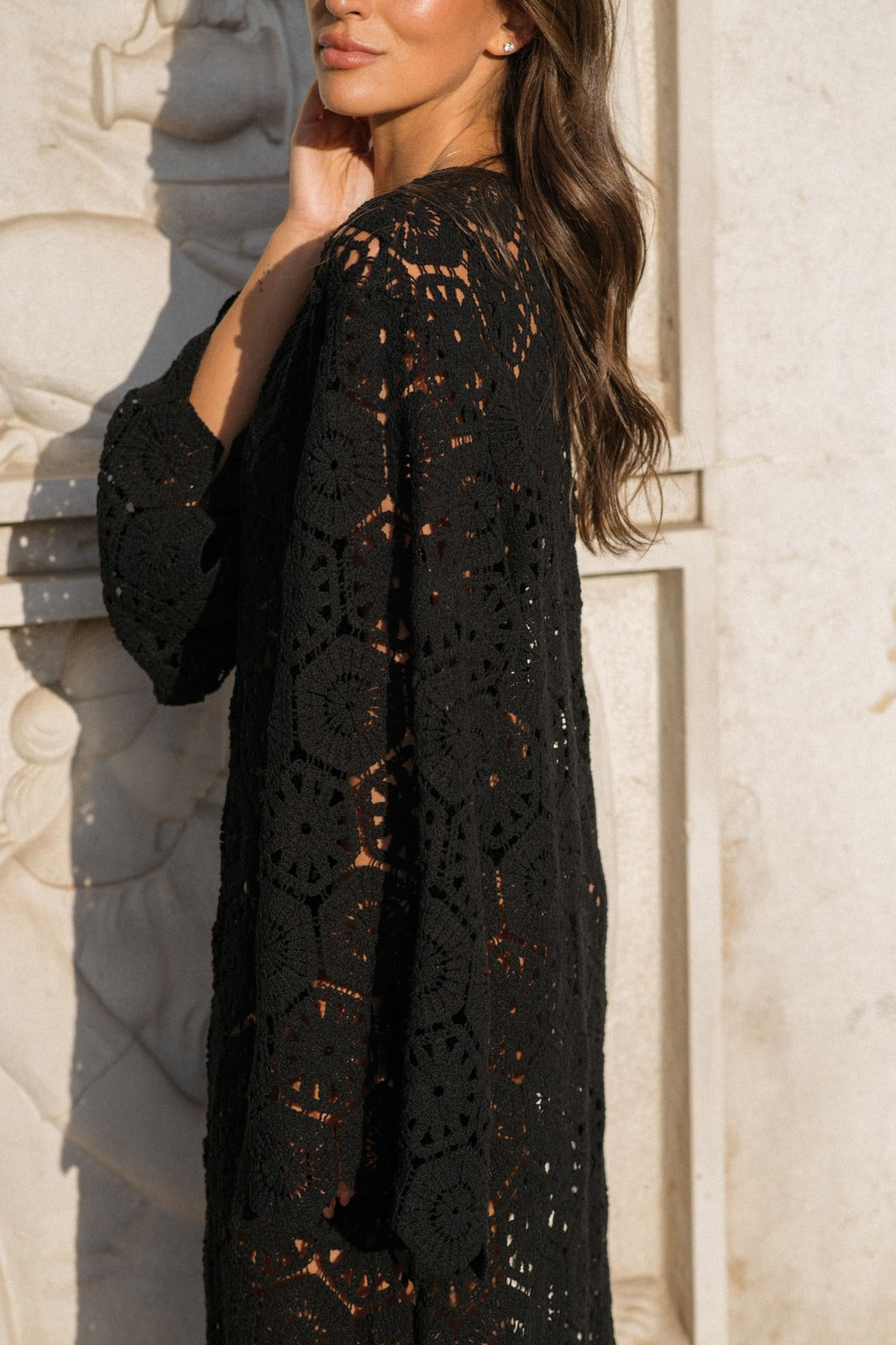 Lena | Crochet Lace Maxi Dress