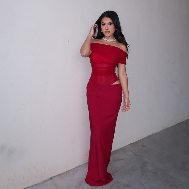 Alma | Asymmetrical Fold Dress