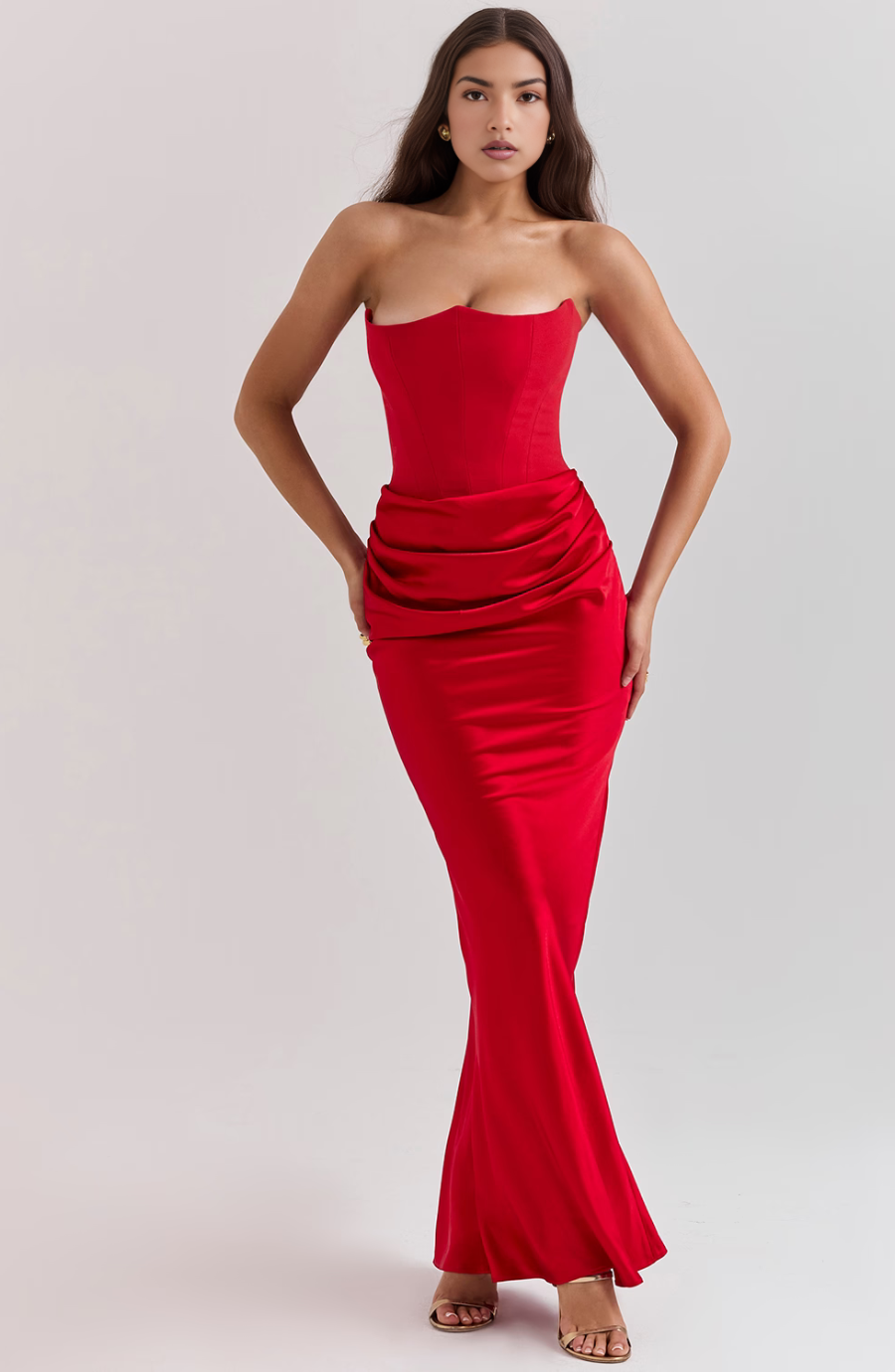 LAURE | STRAPLESS EVENING DRESS