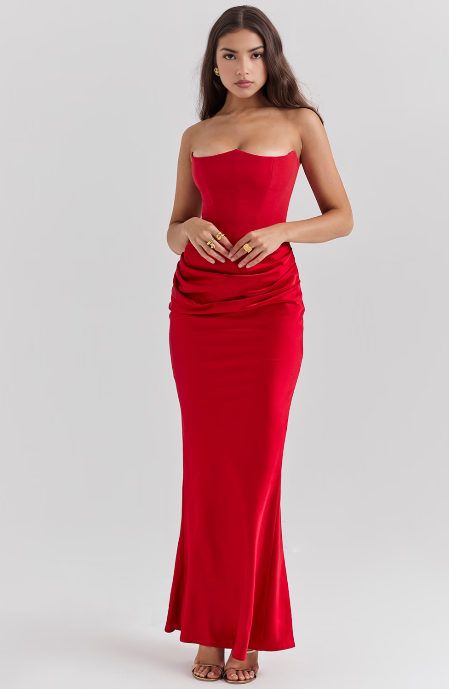 LAURE | STRAPLESS EVENING DRESS