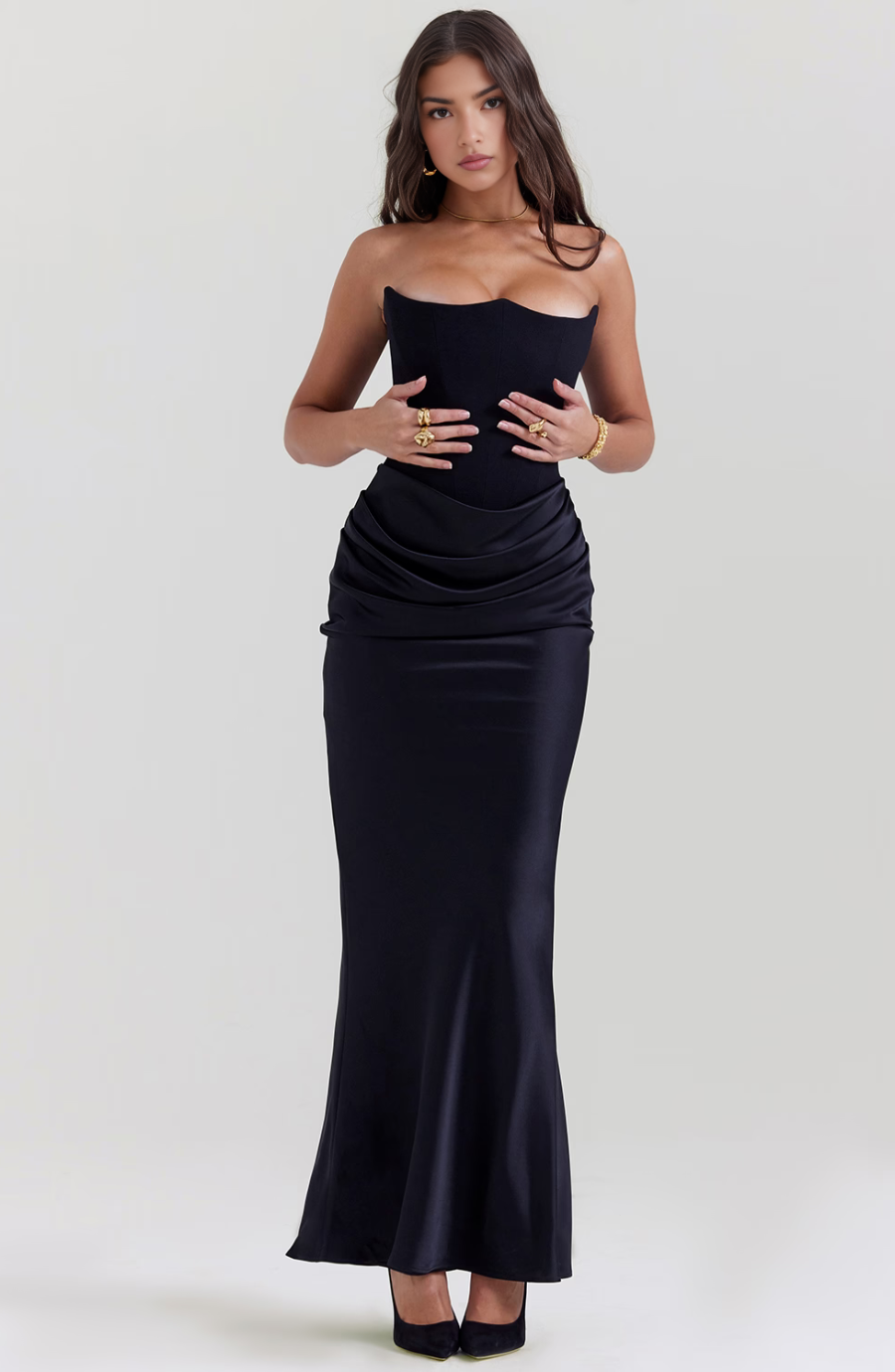 LAURE | STRAPLESS EVENING DRESS