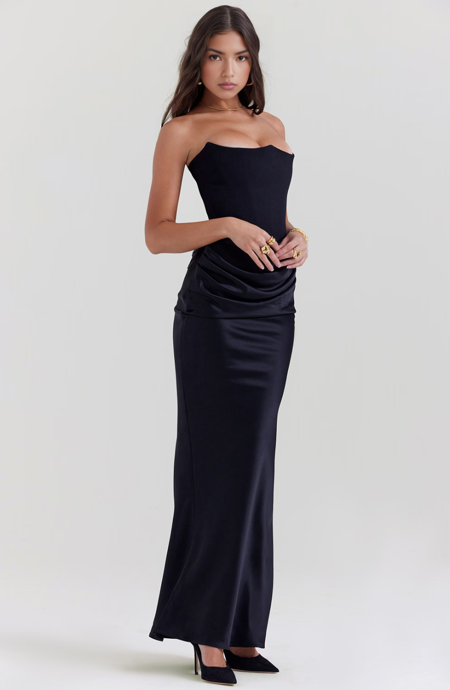 LAURE | STRAPLESS EVENING DRESS