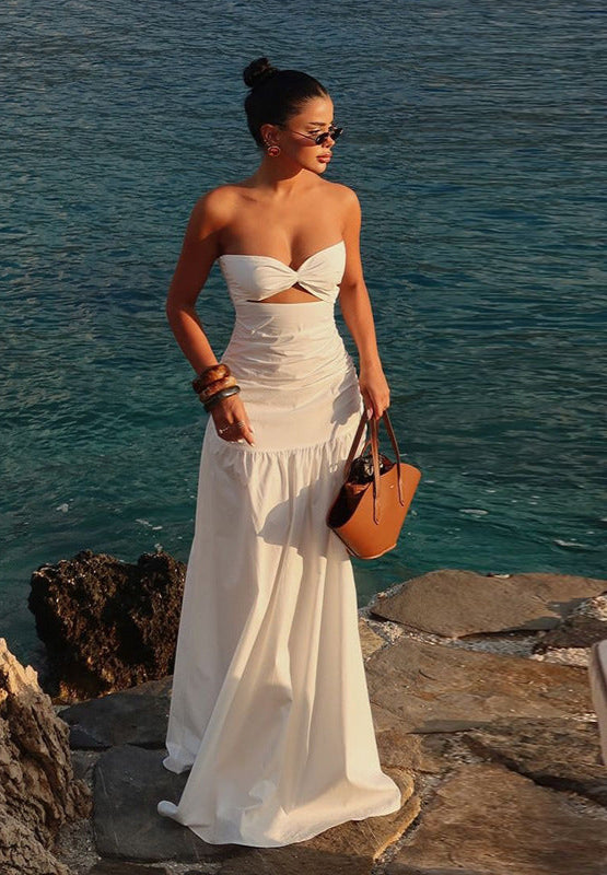 Jona | Strapless Cutout Maxi Dress