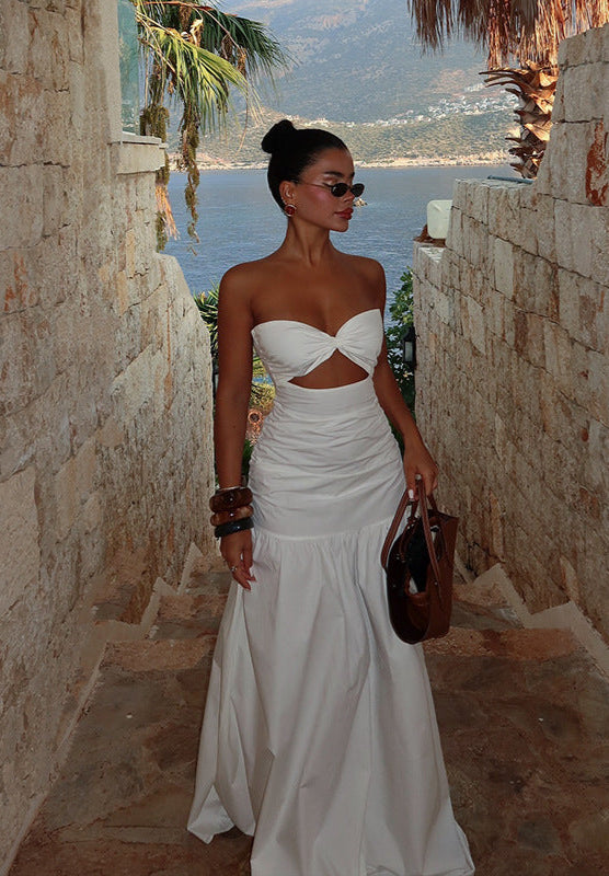 Jona | Strapless Cutout Maxi Dress