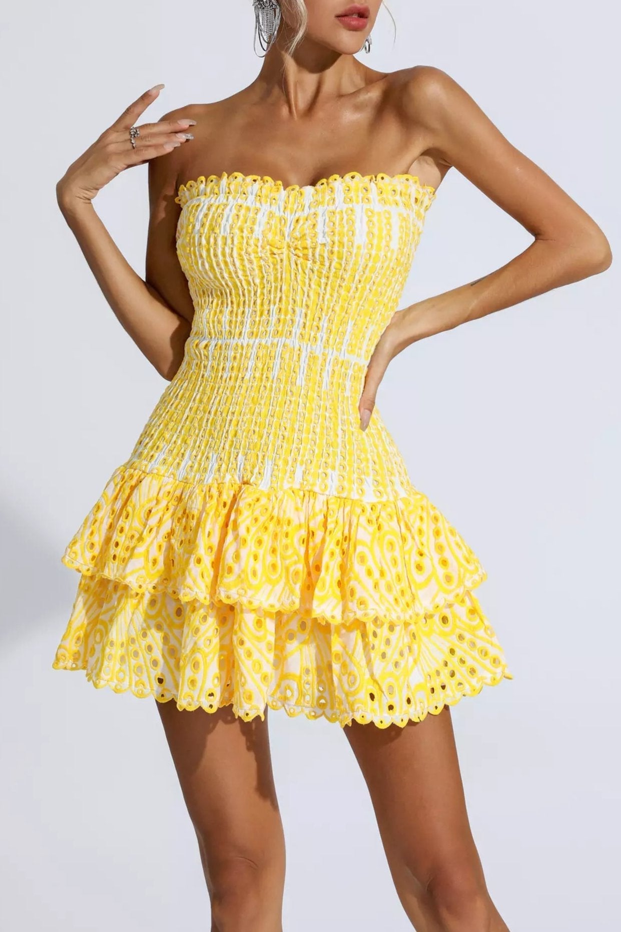 Elisa | Ruffled Mini Dress