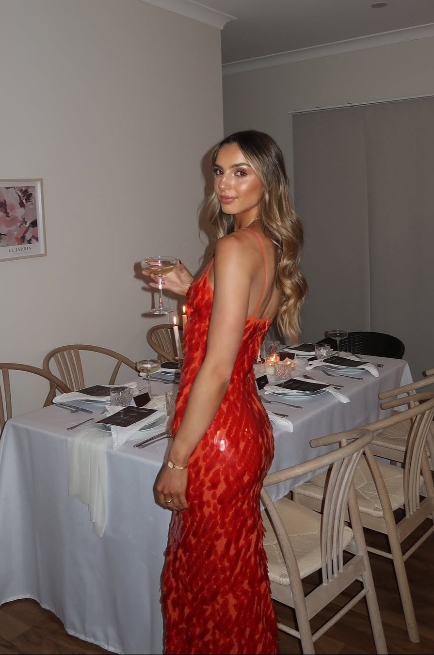 Isla | Backless Sequin Dress