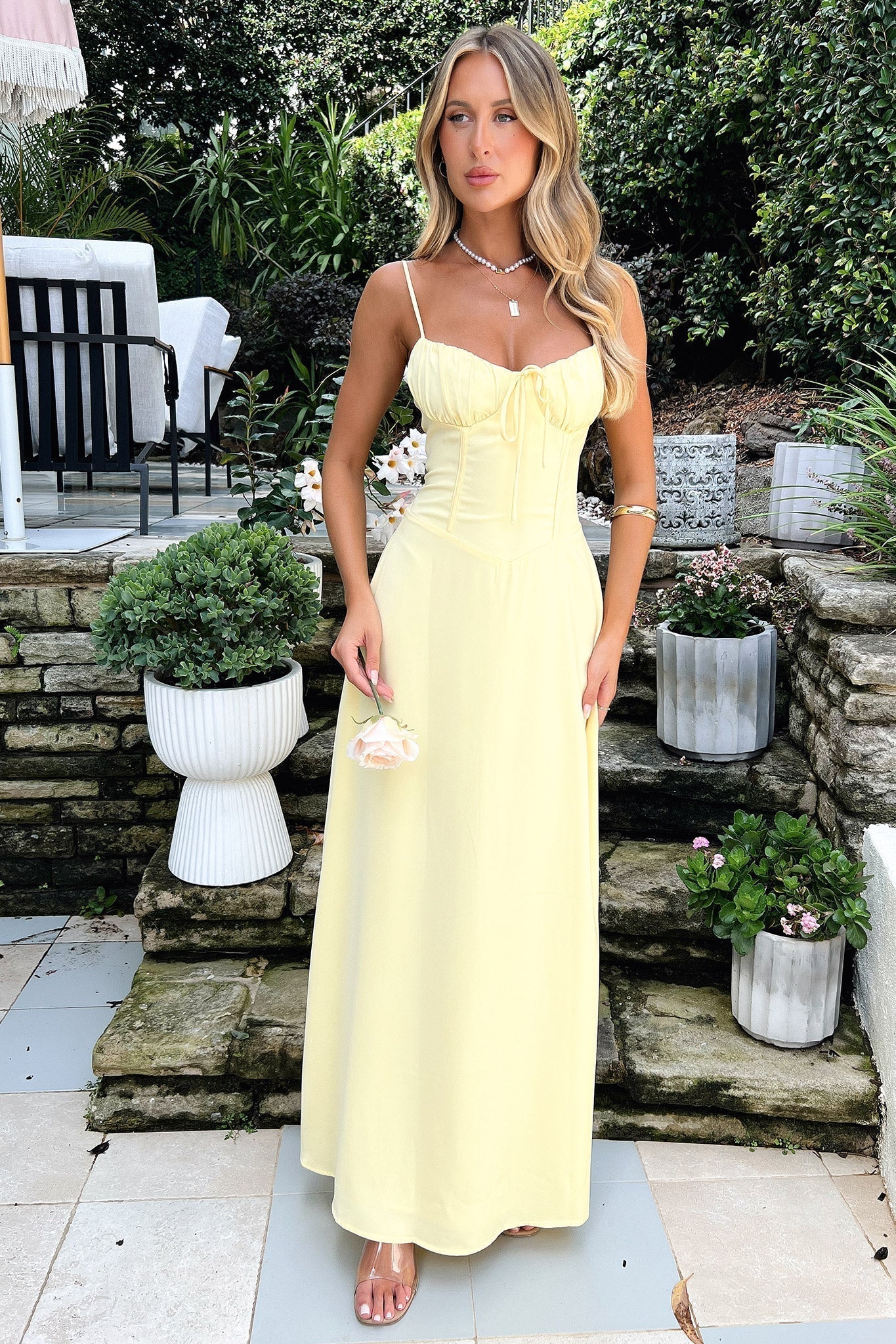 Elena | Backless Lace-up Dress