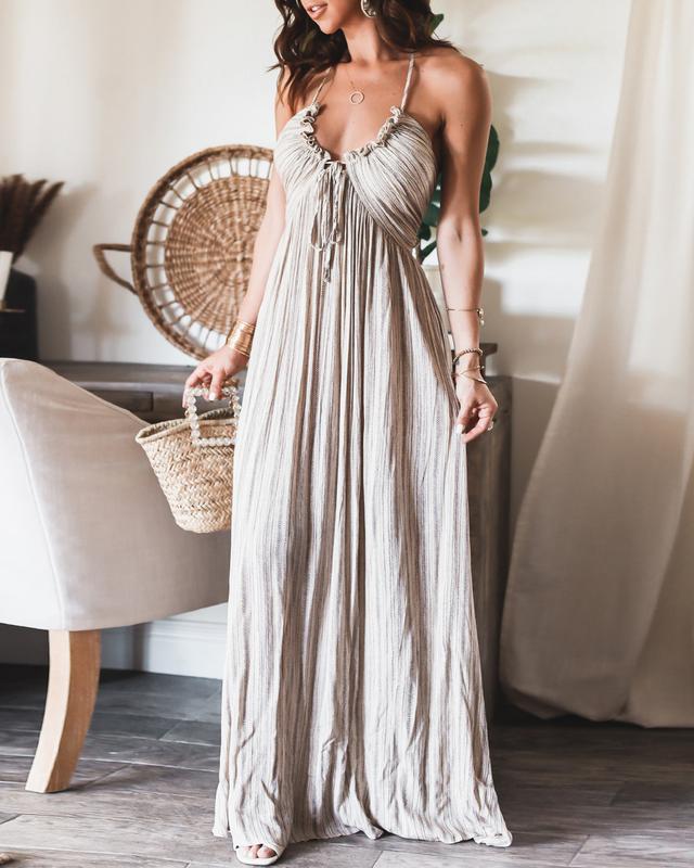 Jane | Maxi Halter Dress