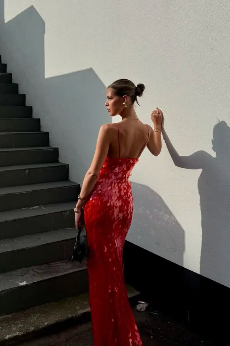 Isla | Backless Sequin Dress