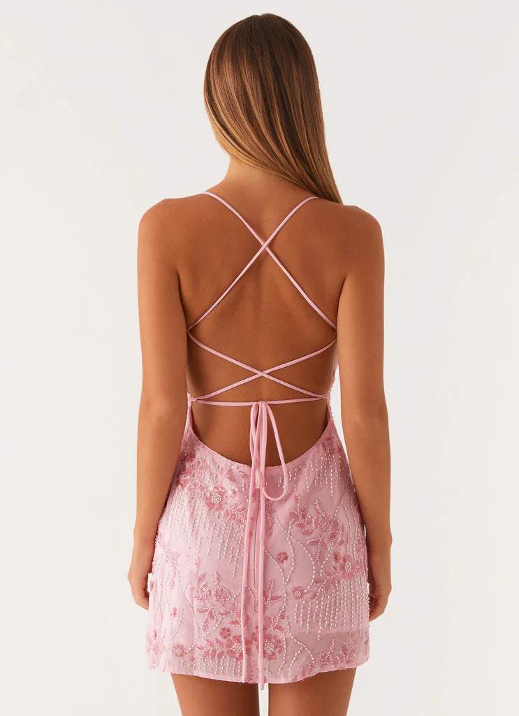 Lana | Backless Sequin Dress