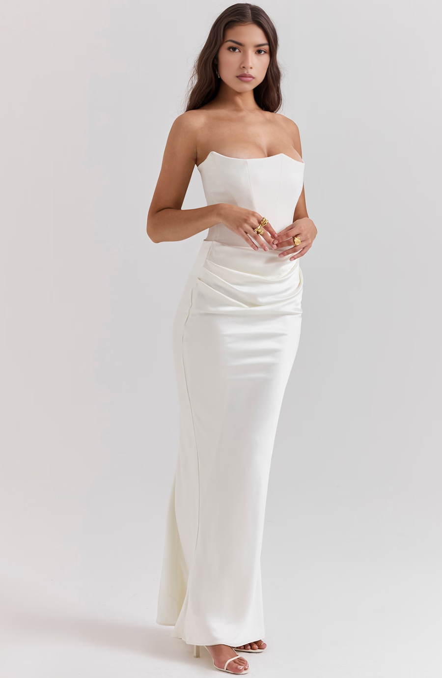 LAURE | STRAPLESS EVENING DRESS