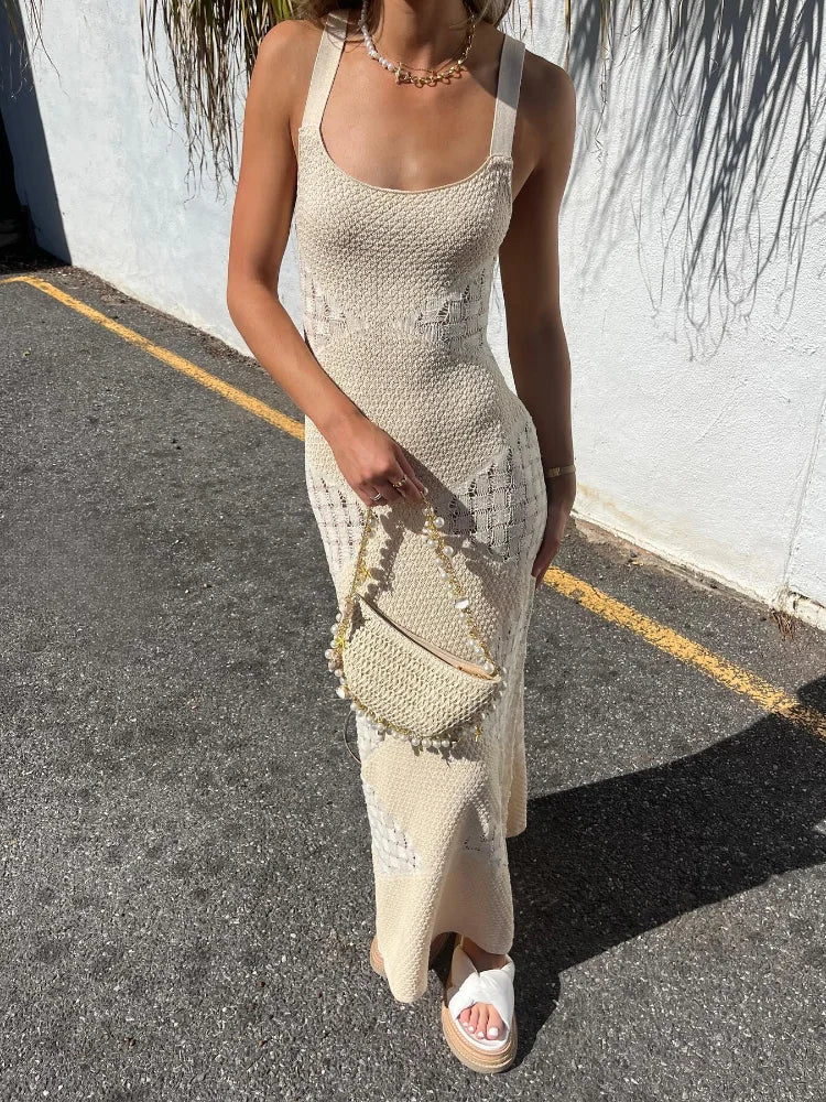 Aria | Hollowed Out Knit Dress